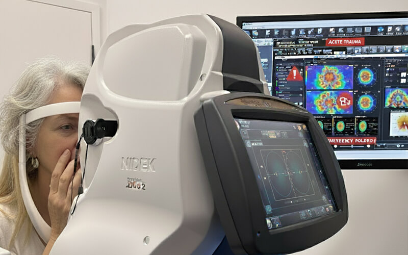 Advanced imaging for urgent eye problems at HARINA Optométristes in Mont-Royal