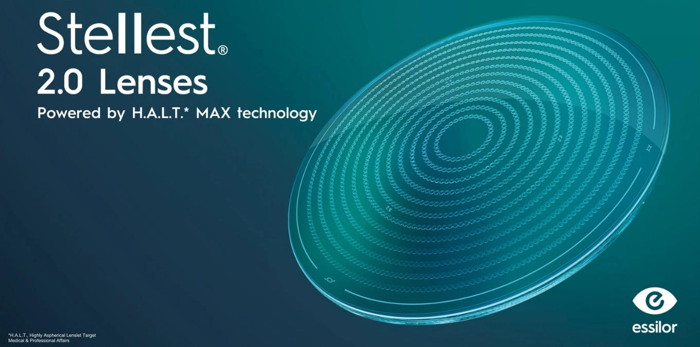 Essilor Stellest 2.0 lenses powered by H.A.L.T. MAX technology available at HARINA Optométristes in Montreal