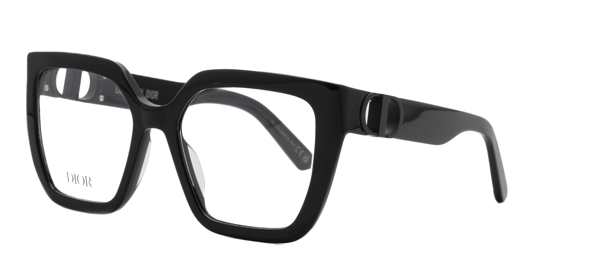 The iconic Dior 30MontaigneO S1I eyeglasses with the signature 'CD' logo hinge, available in Montréal.